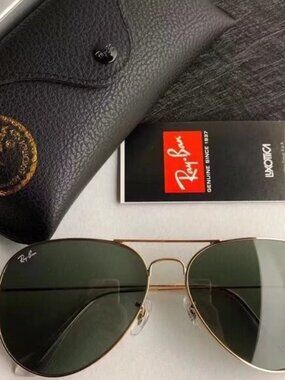 Ray-Ban 3025 Green Aviator Sunglasses 58mm